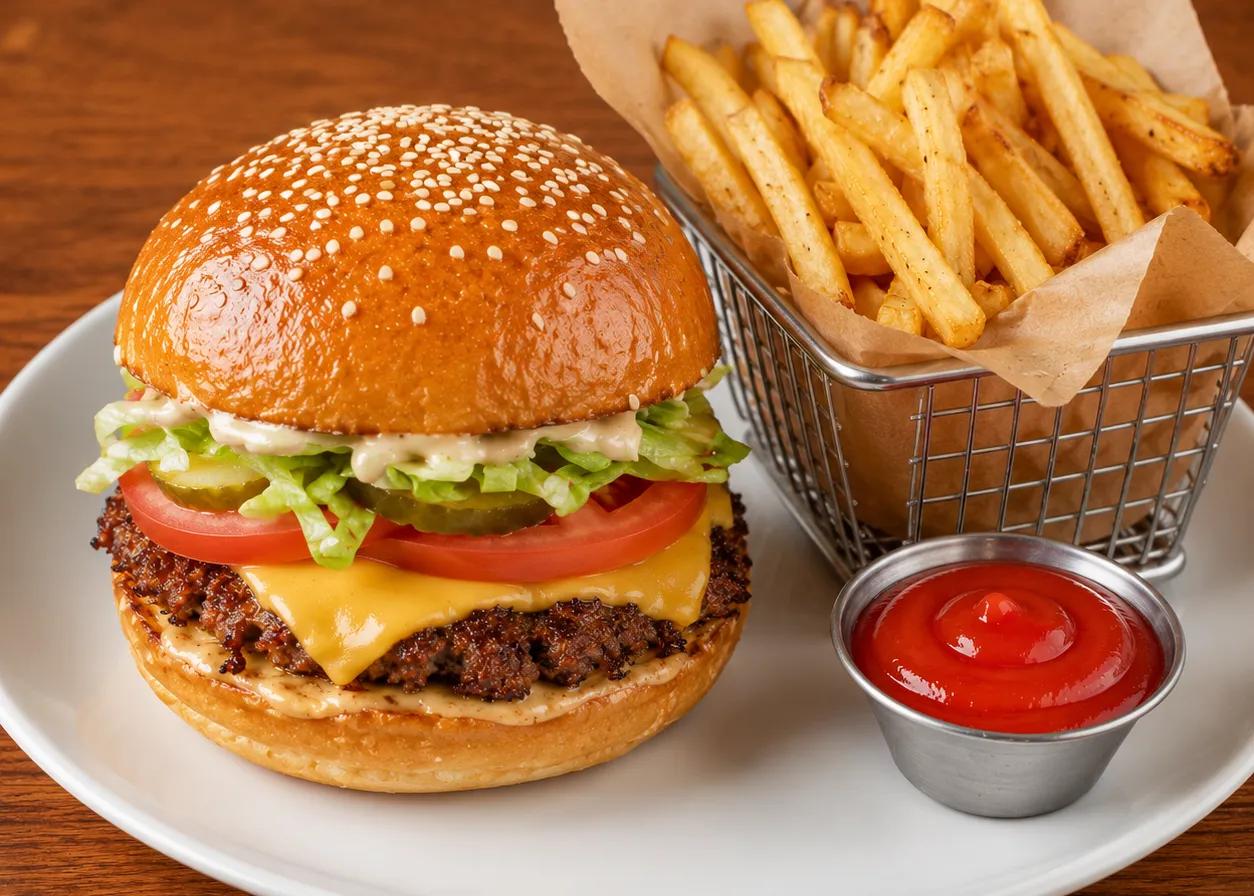 Popular item de Latin on Ocean Drive: CLASSIC CHEESEBURGER