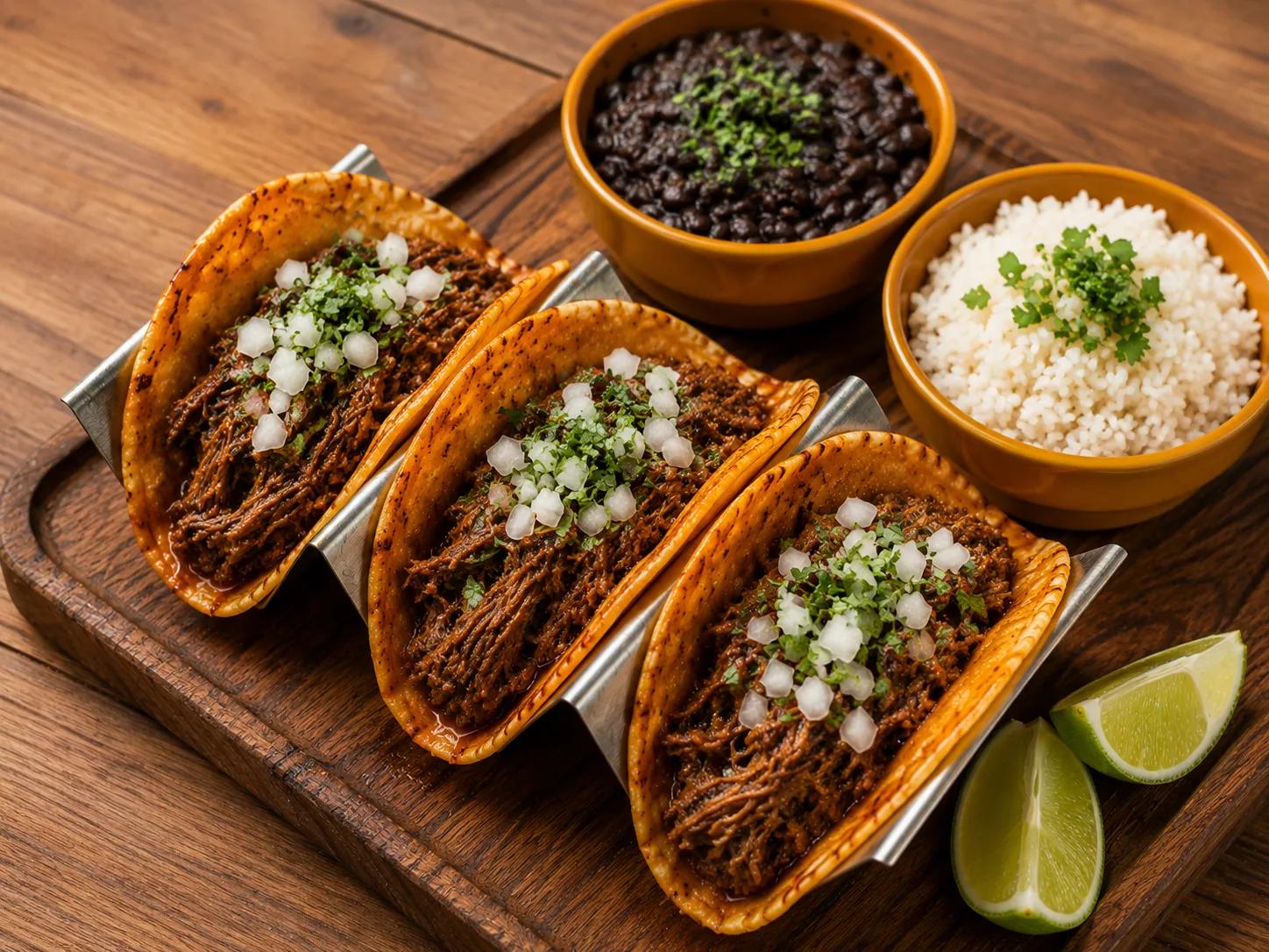 Popular item de Latin on Ocean Drive: BIRRIA TACOS